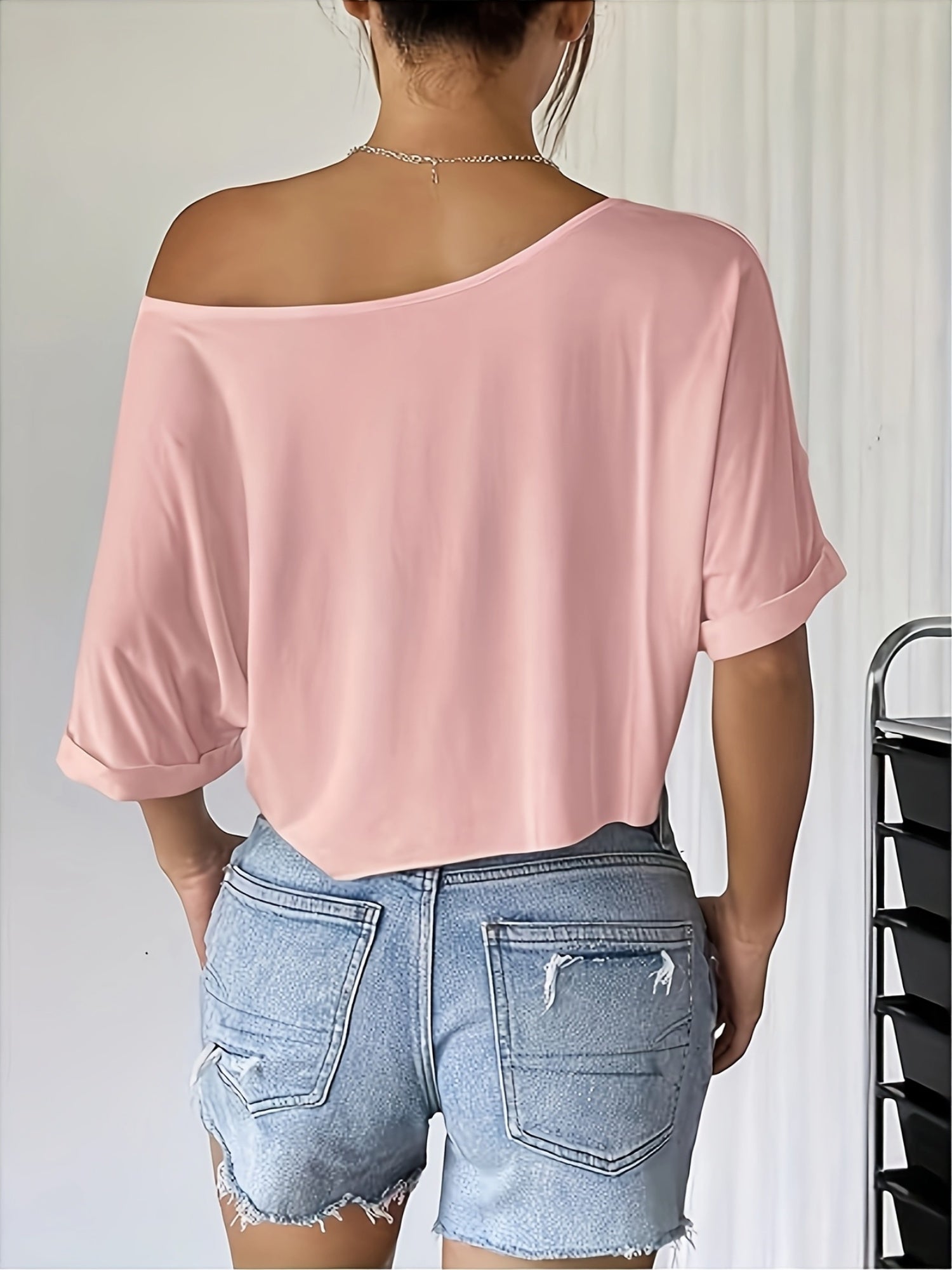 Schulterfreies Crop Top Dreier Set