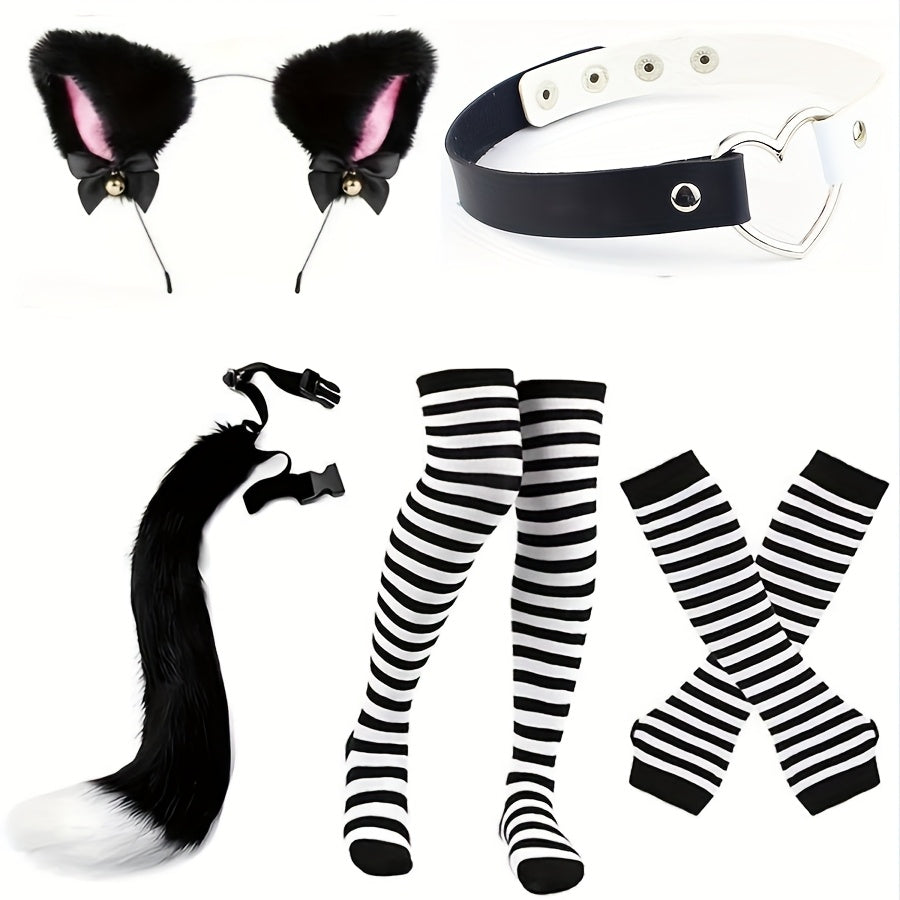 5-teiliges Katzen Cosplay-Set
