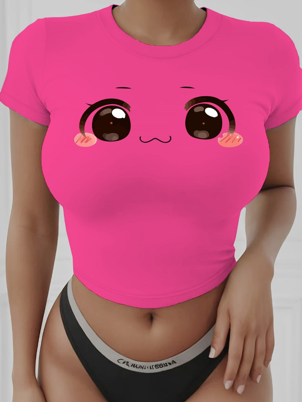 Sexy Bauchfreies T-Shirt