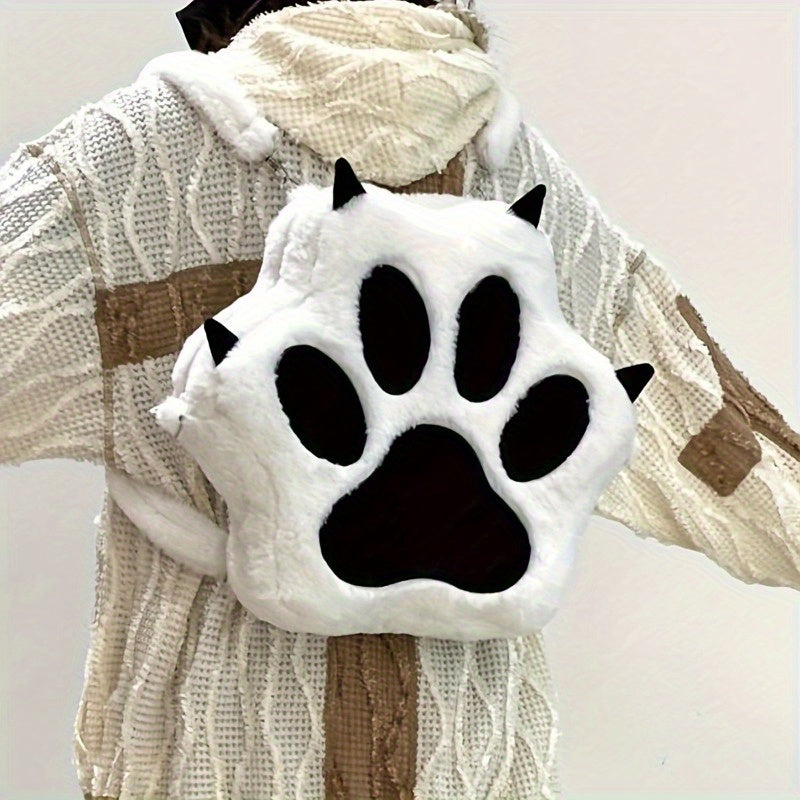 Y2K-Rucksack in Pfoten-Form