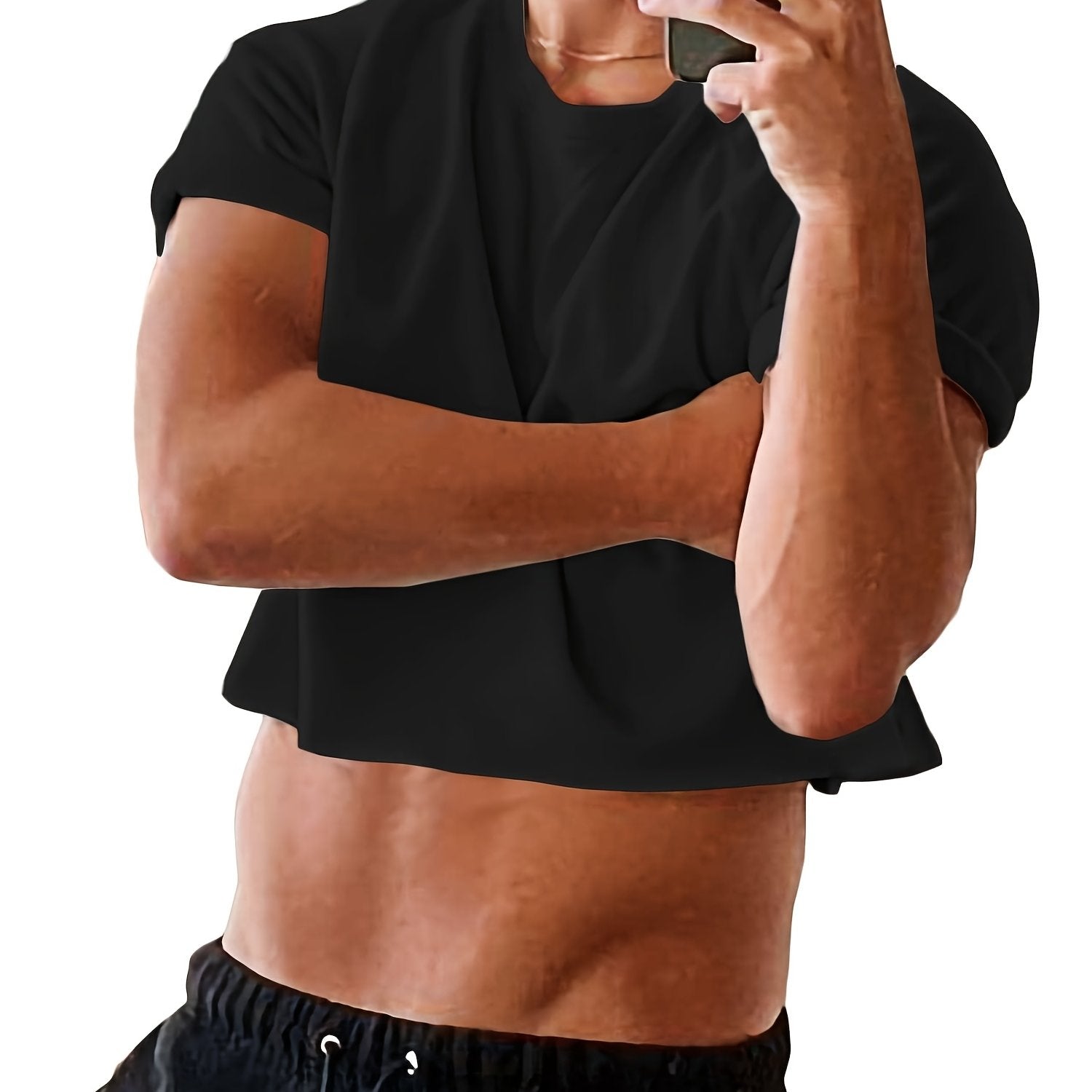 Sommer-Workout-Shirt mit trendigem Batikmuster