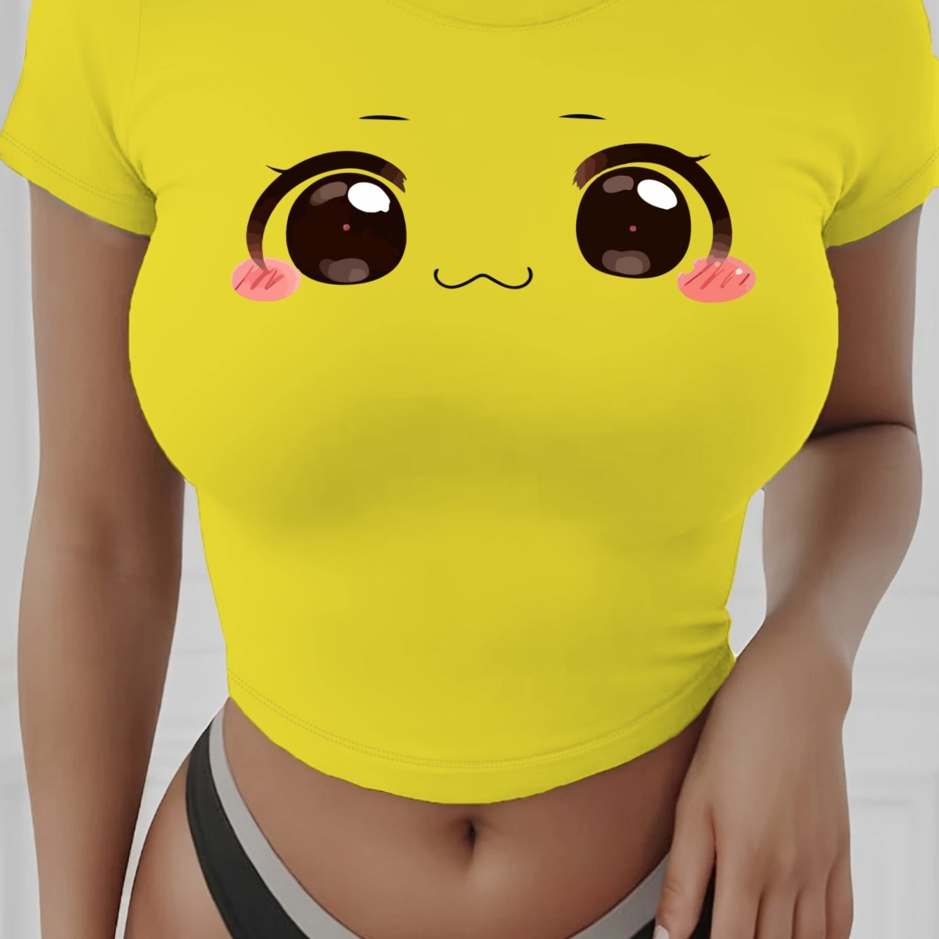 Sexy Bauchfreies T-Shirt