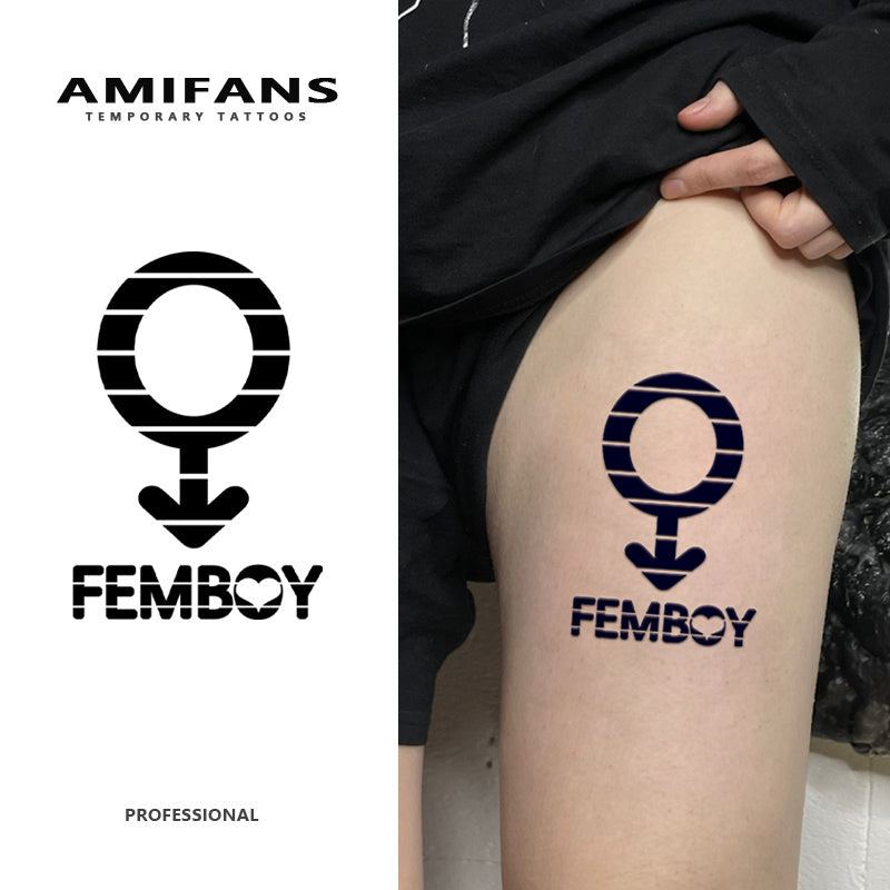 Tattoo mit angesagtem Femboy Symbol