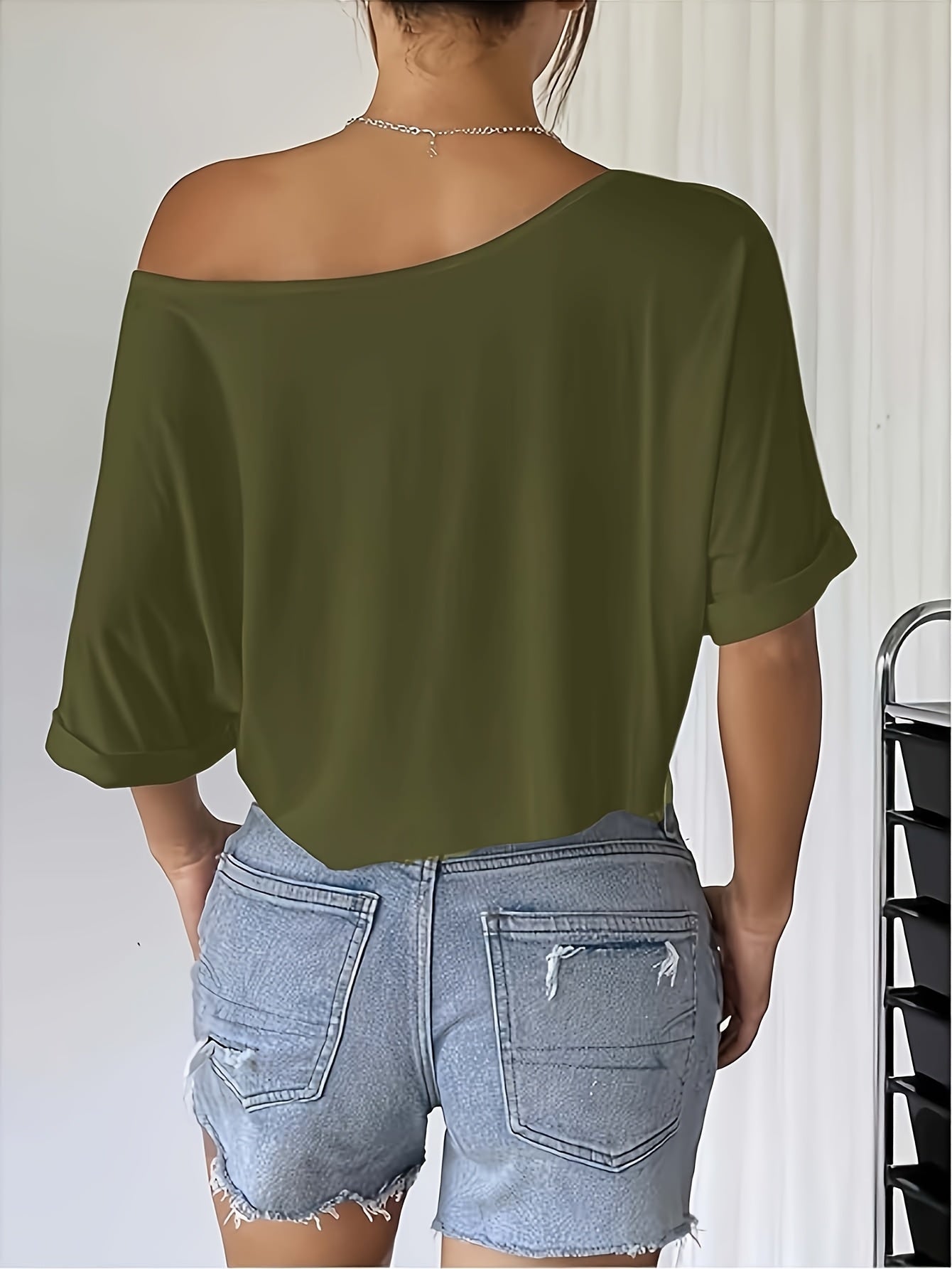 Schulterfreies Crop Top Dreier Set