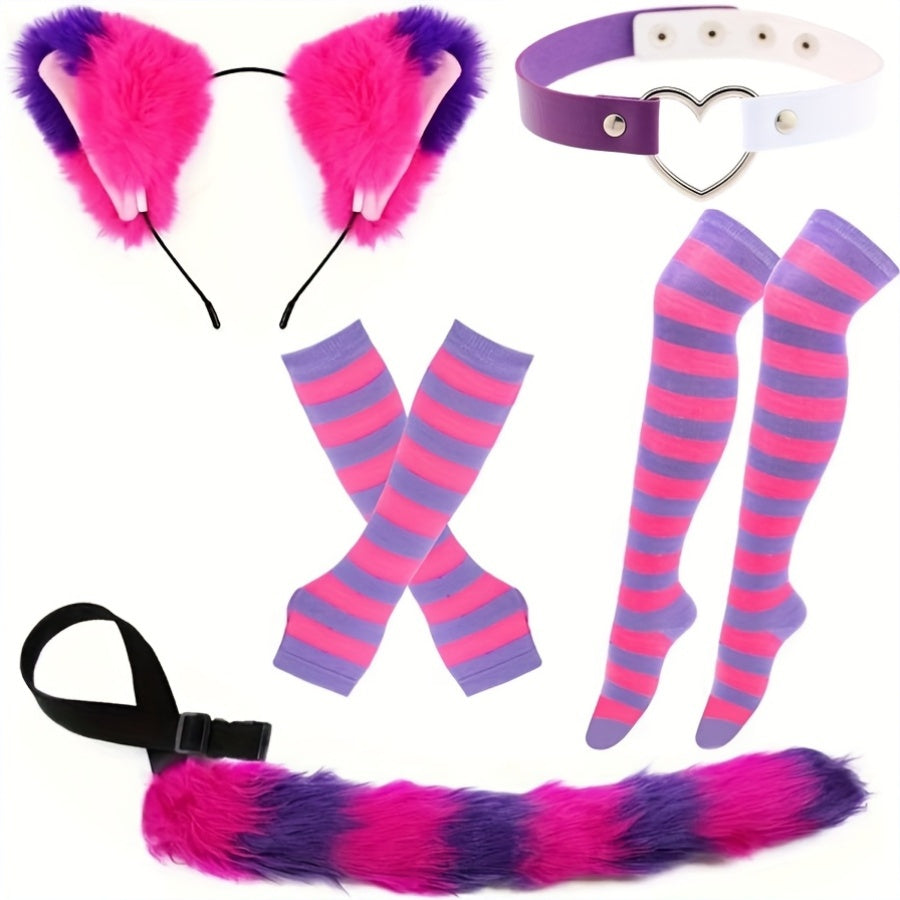 5-teiliges Katzen Cosplay-Set