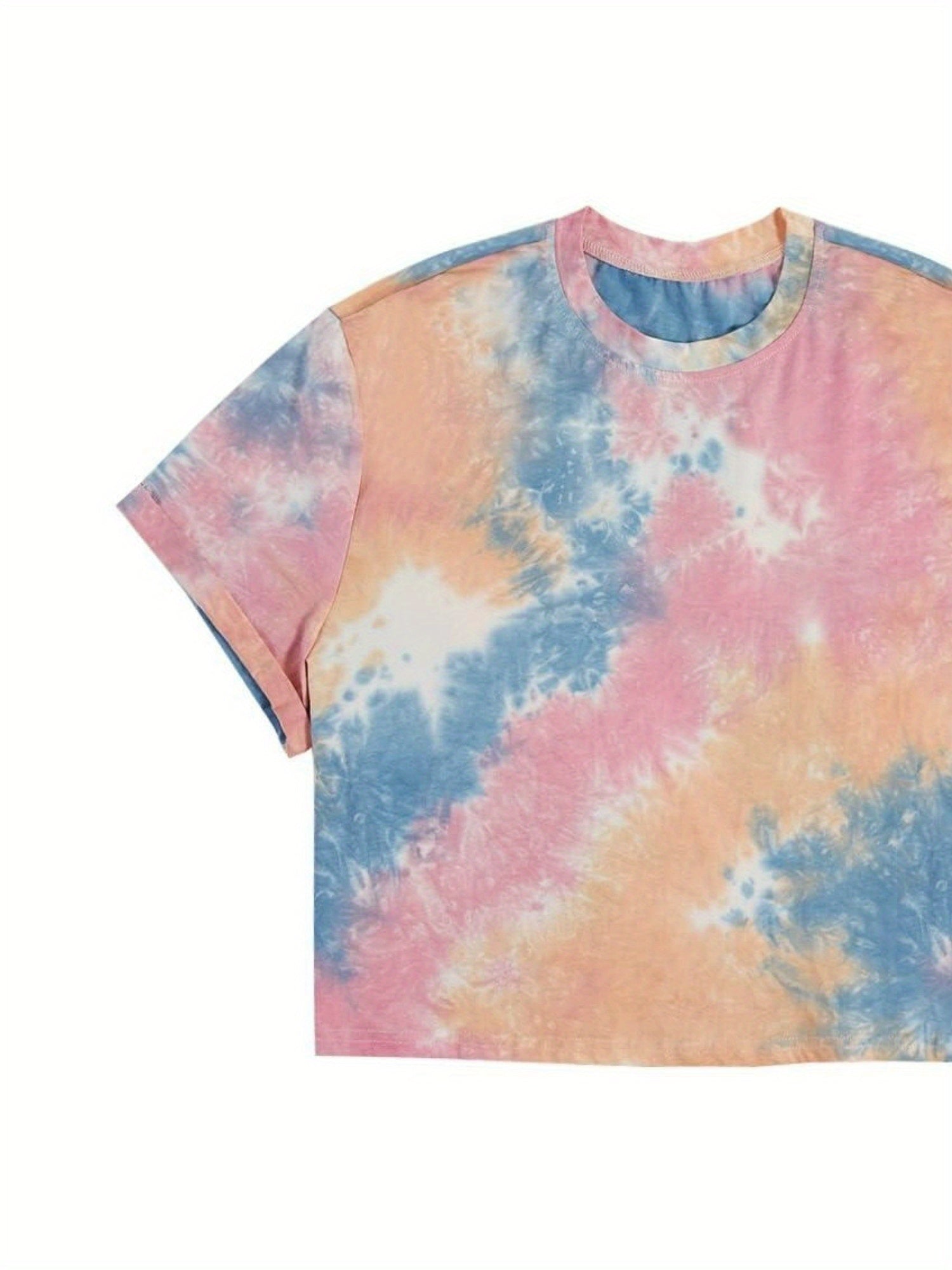 Sommer-Workout-Shirt mit trendigem Batikmuster