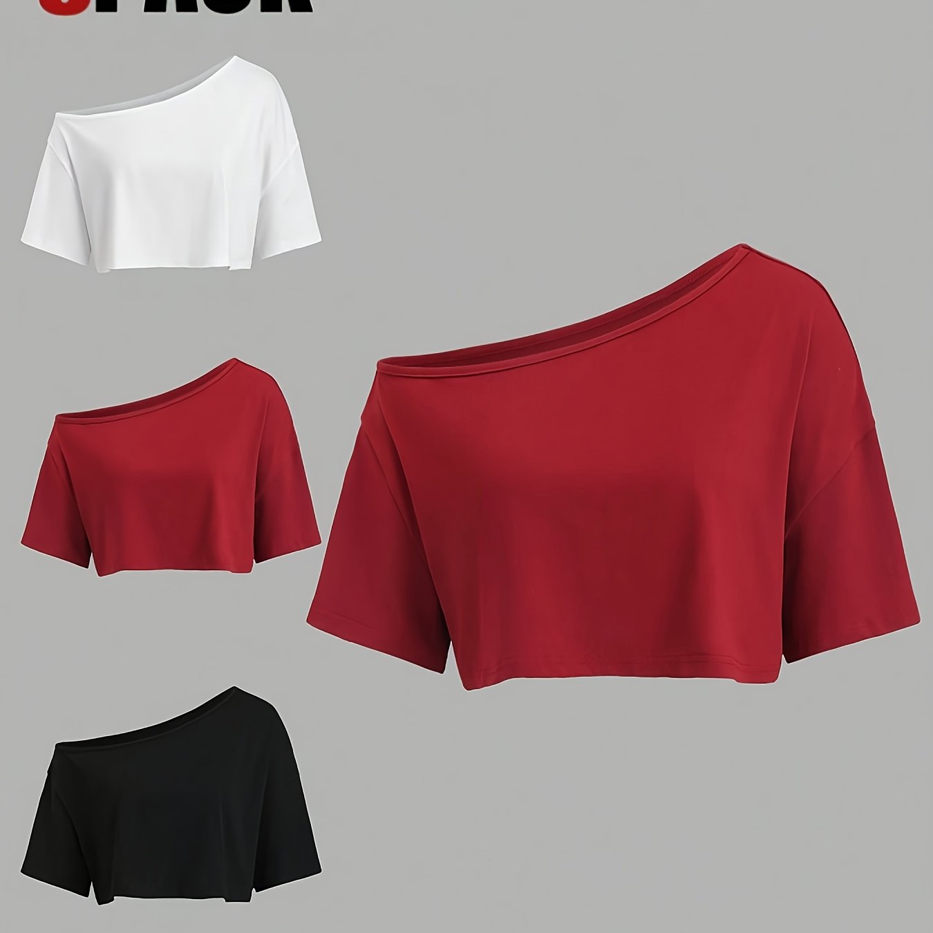 Set aus drei stylischen T-Shirts