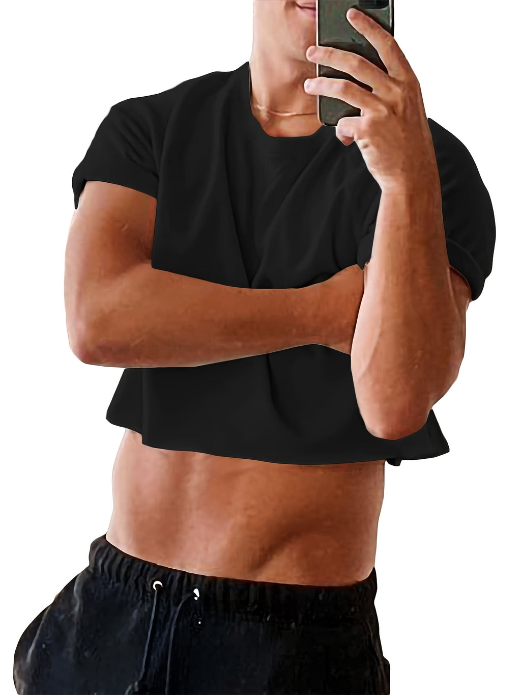 Sommer-Workout-Shirt mit trendigem Batikmuster