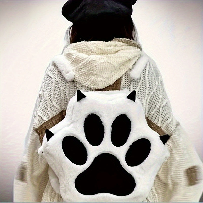 Y2K-Rucksack in Pfoten-Form
