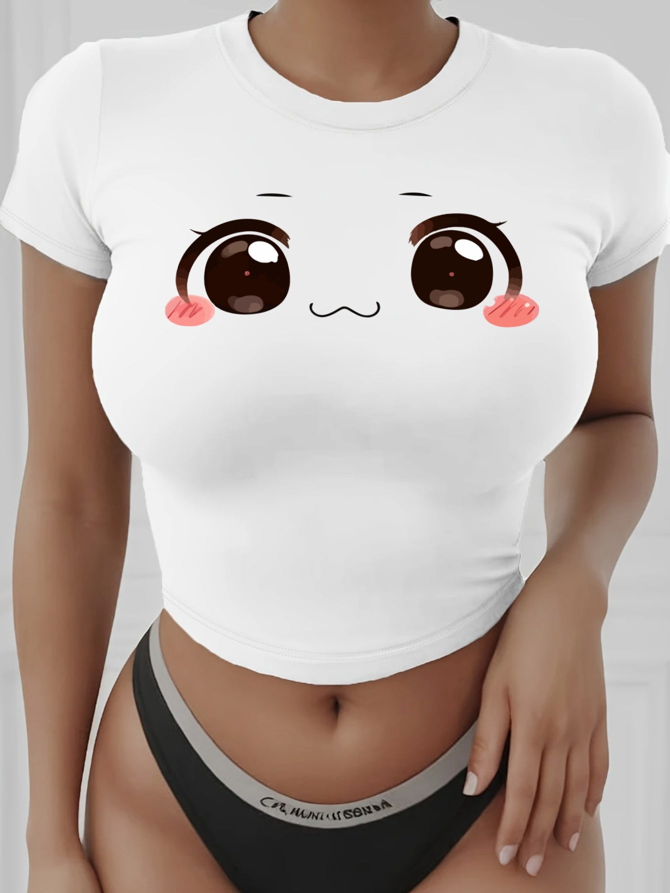 Sexy Bauchfreies T-Shirt
