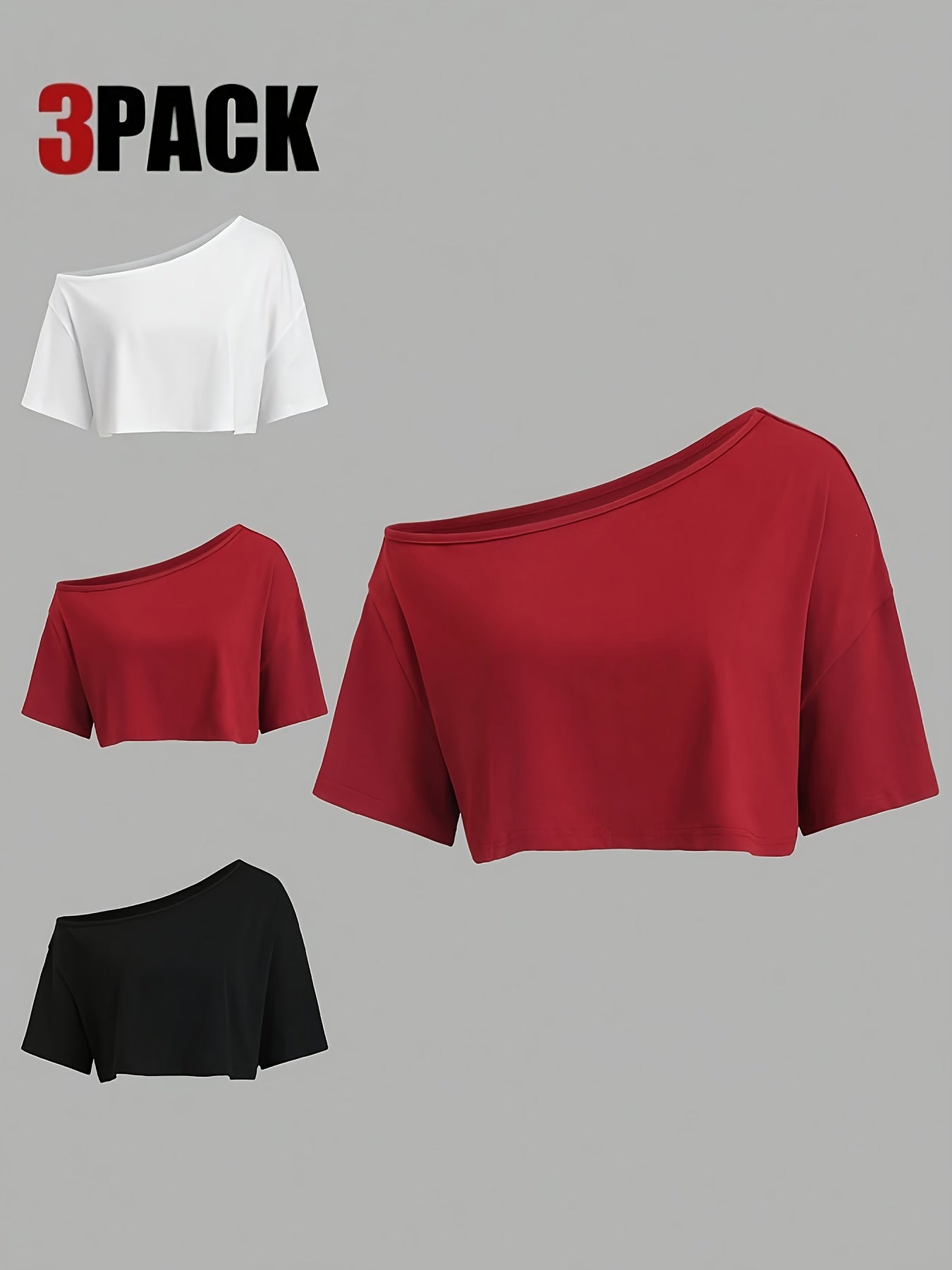 Set aus drei stylischen T-Shirts