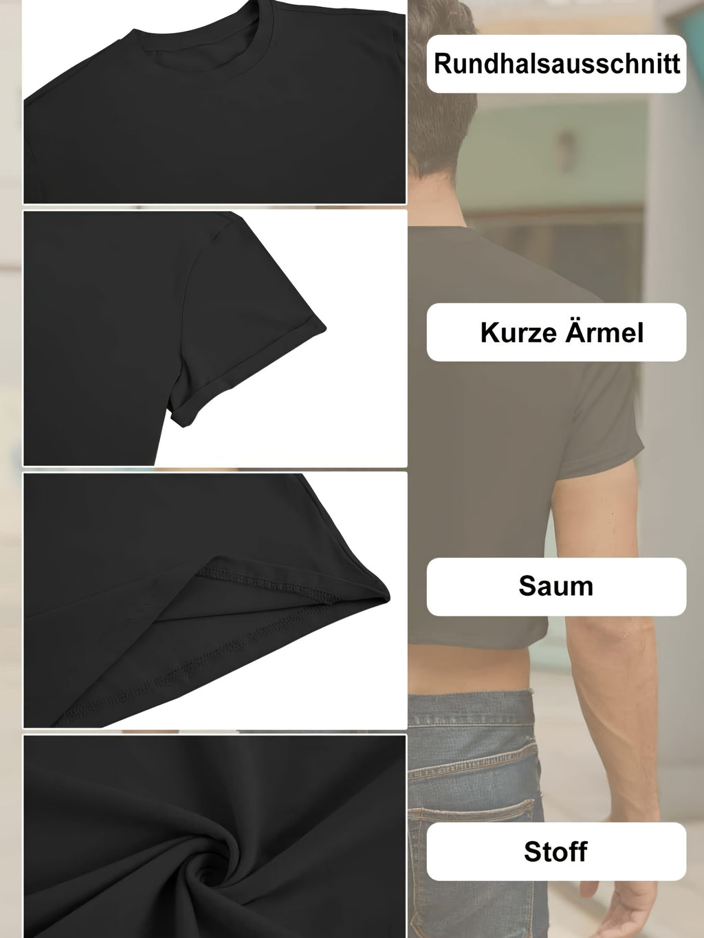 Sommer-Workout-Shirt mit trendigem Batikmuster